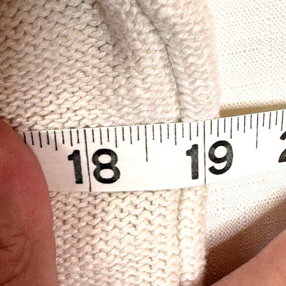 SANCTUARY Cable Knit Sweater Women's XL‎ Cotton Crewneck Coastal Nautical Preppy - Picture 7 of 9